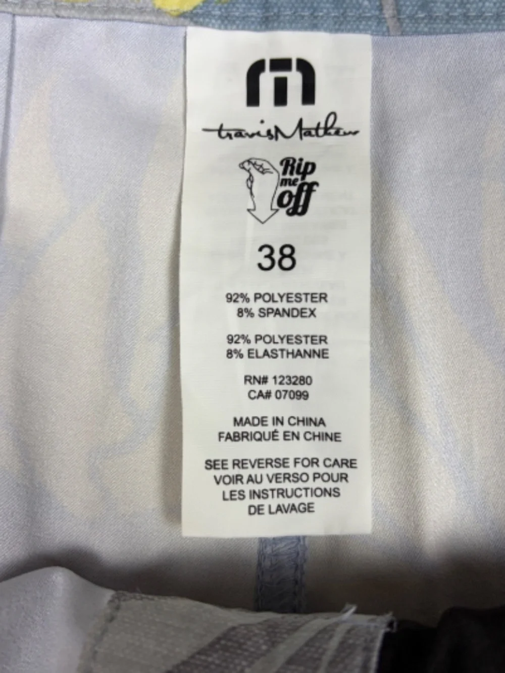Travis Mathew Board Shorts Mens Size 38 Multicolor Floral Swim Drawstring Beach